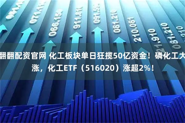 翻翻配资官网 化工板块单日狂揽50亿资金！磷化工大涨，化工ETF（516020）涨超2%！