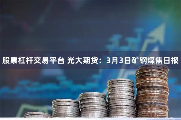 股票杠杆交易平台 光大期货:3月3日矿钢煤焦日报